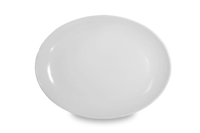 Vassoio Melamina Ovale Bianco 45x34 cm - Piatto da Presentazione