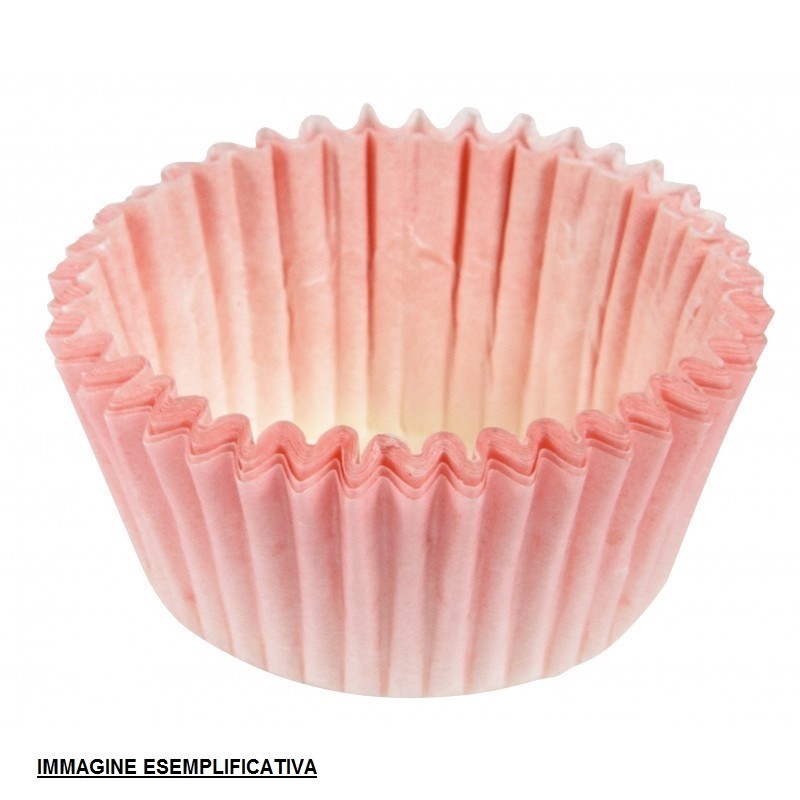 Pirottini Carta Tondi Rosa n°8 2000 pz per Muffin o Cupcake